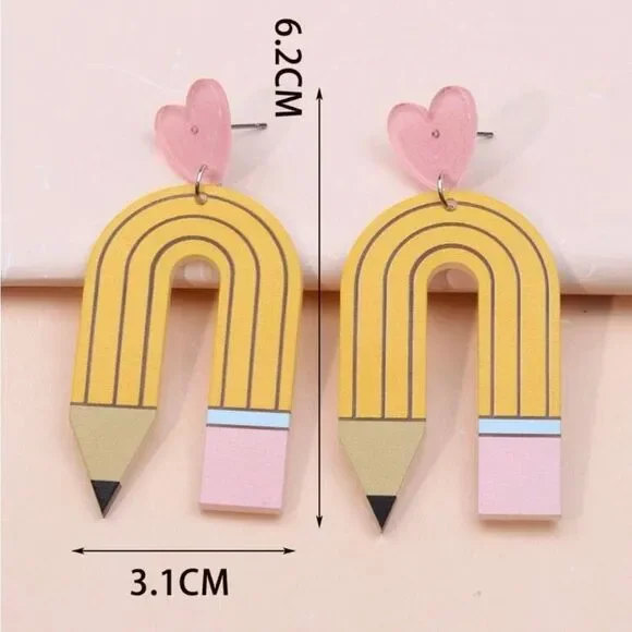 Pencil earrings  - Picture 2 of 3
